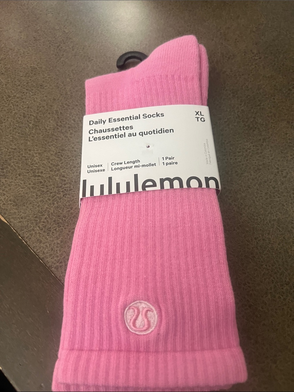 lululemon athletica Pink Daily Essential Crew Socks